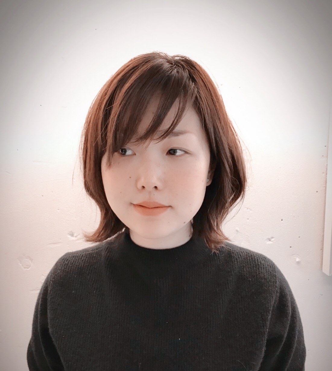 お洒落な切りっぱなしボブ BEFORE