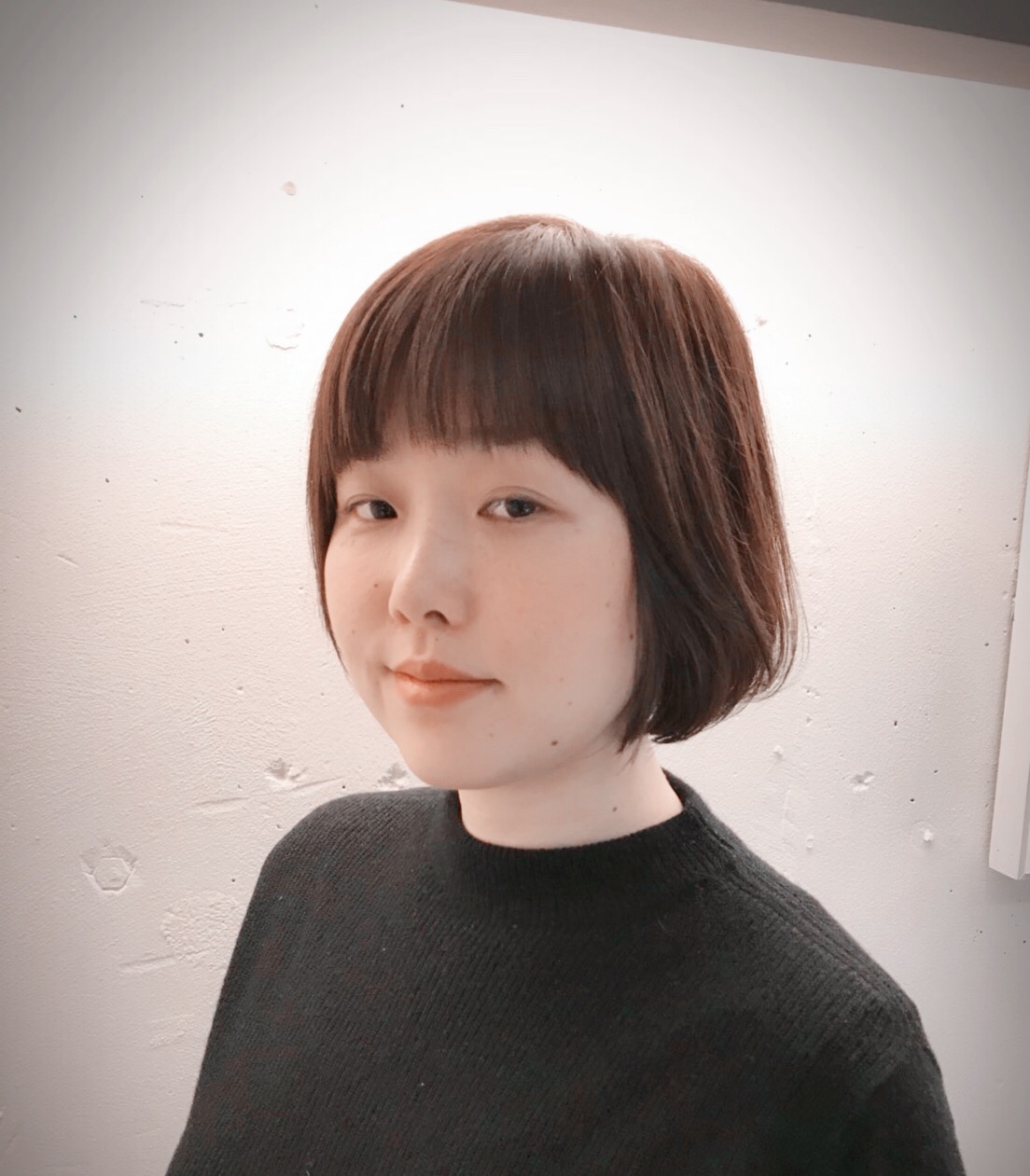 お洒落な切りっぱなしボブ AFTER