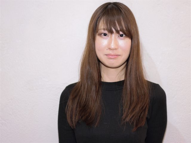 幅広バングで個性☆ BEFORE