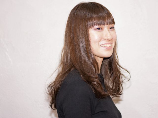 幅広バングで個性☆ AFTER