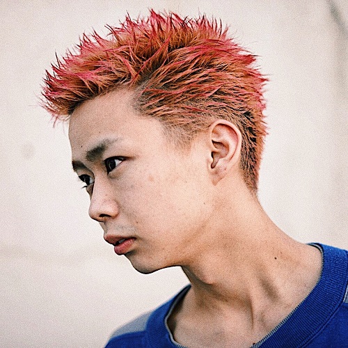 メンズ角張スタイル スタイル写真