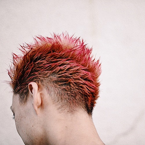 メンズ角張スタイル スタイル写真