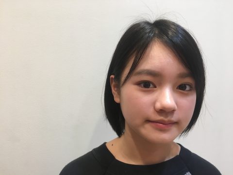 切りっぱなしボブからの柔らかボブ BEFORE