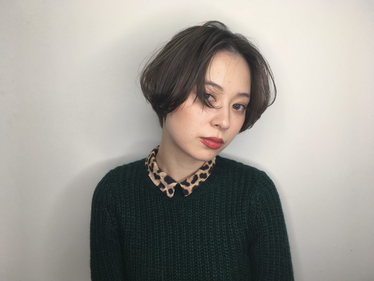 大人グレージュと柔らかボブ AFTER