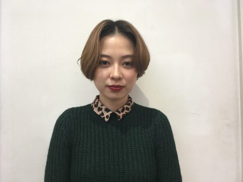 大人グレージュと柔らかボブ BEFORE