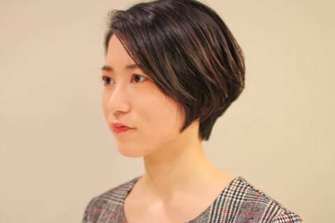 かきあげバングショートヘア AFTER
