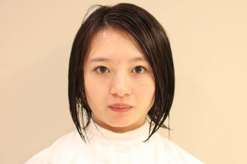 大人フェミニンショートボブ BEFORE