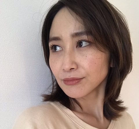 乾かすだけで決まる無造作ロブレイヤーウルフヘアー BEFORE