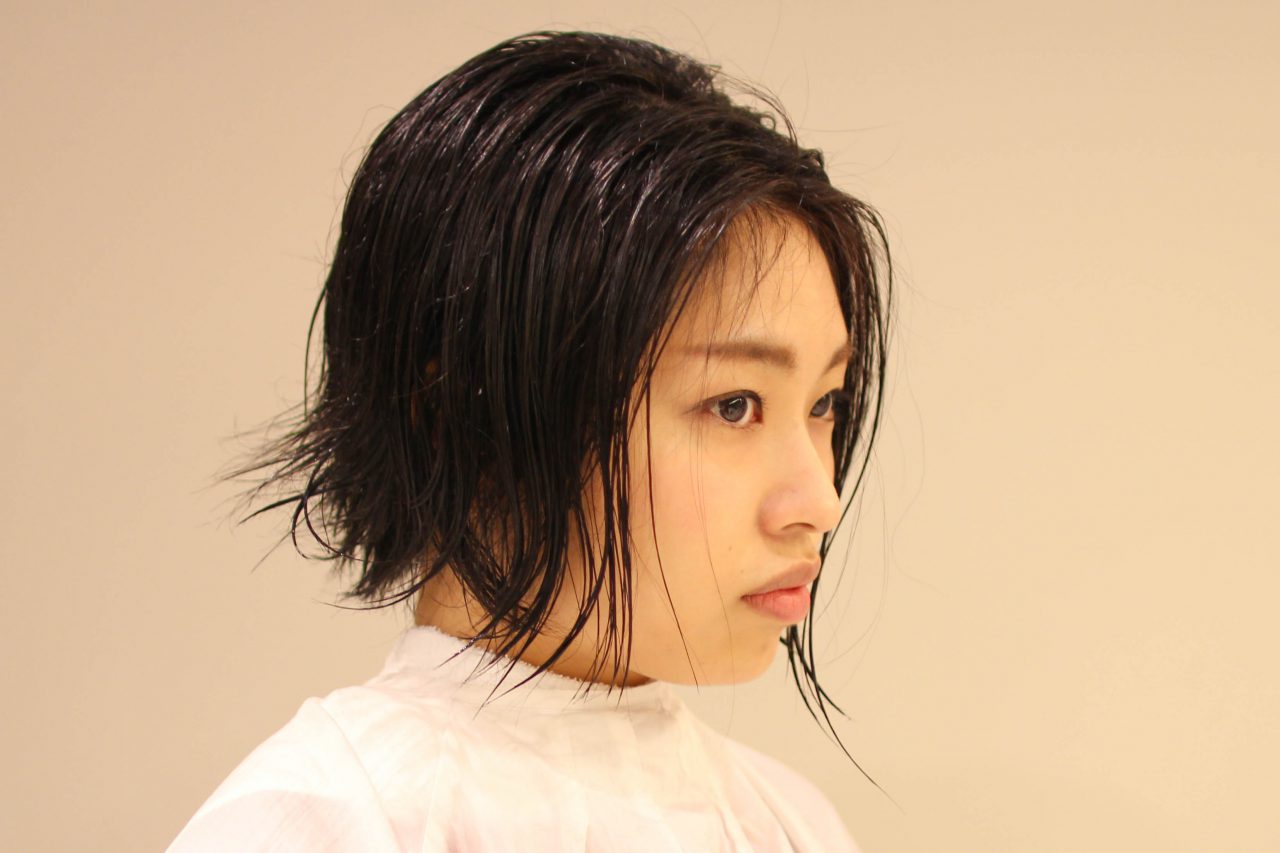 前下がりクールショート スタイル写真