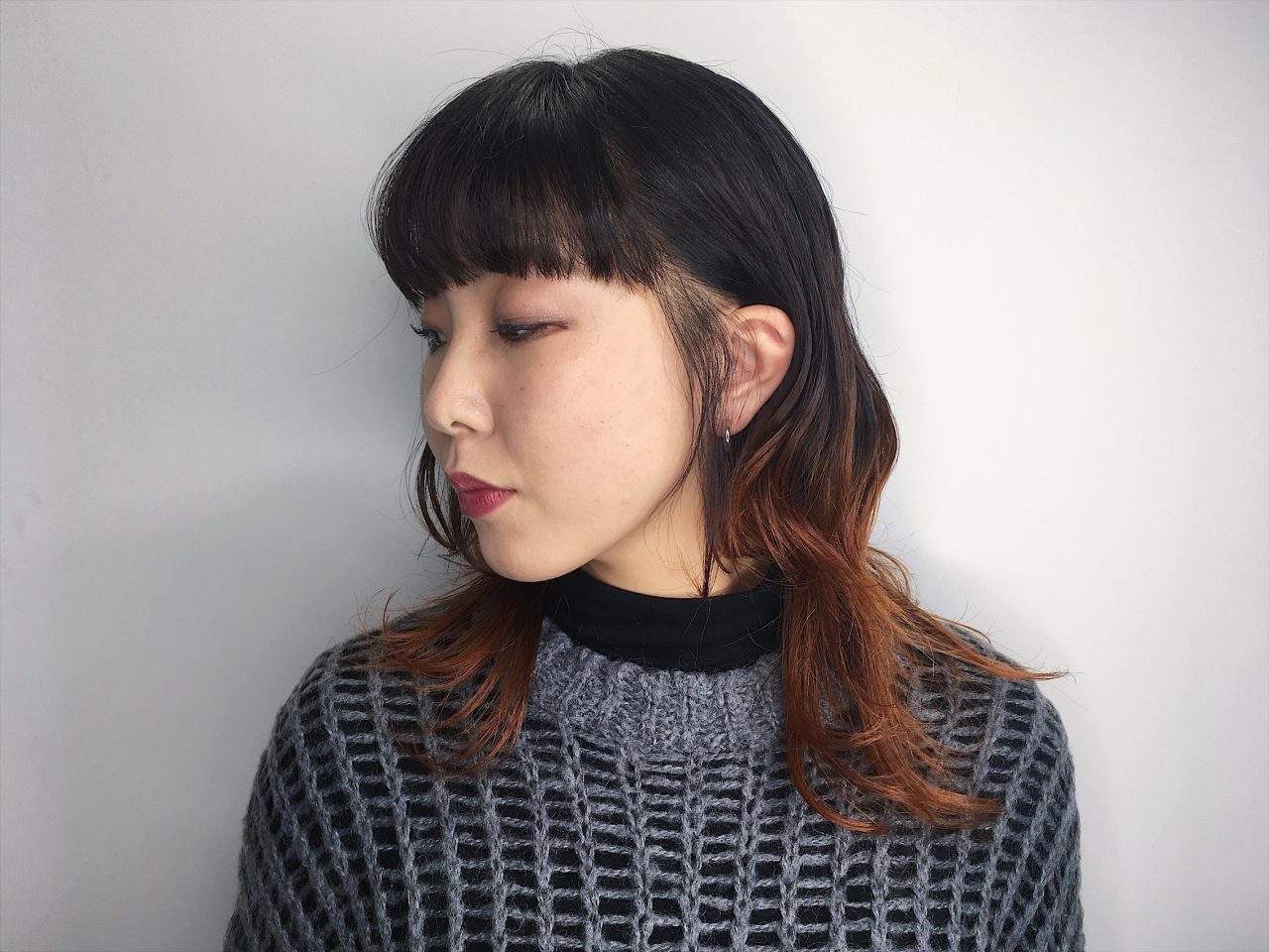 オレンジ×ウルフ スタイル写真