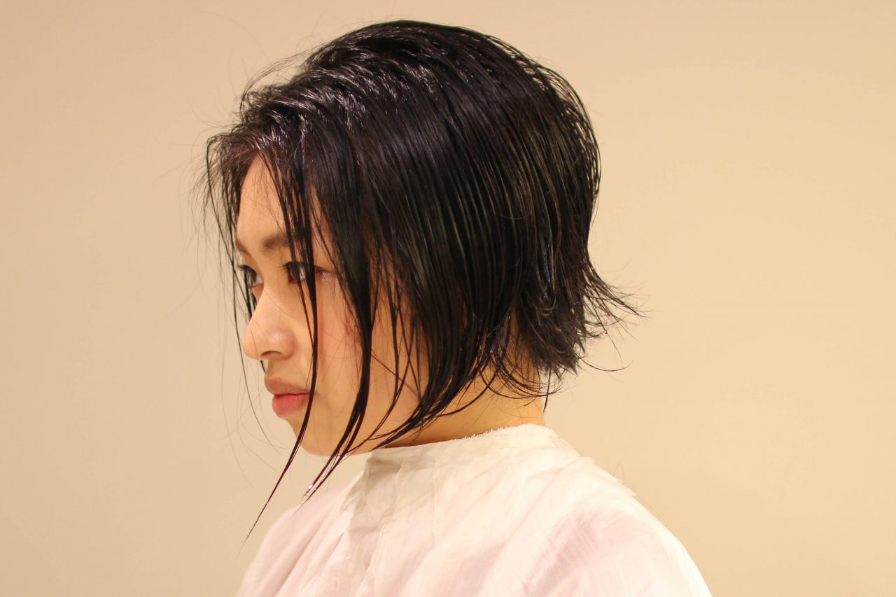 前下がりクールショート スタイル写真