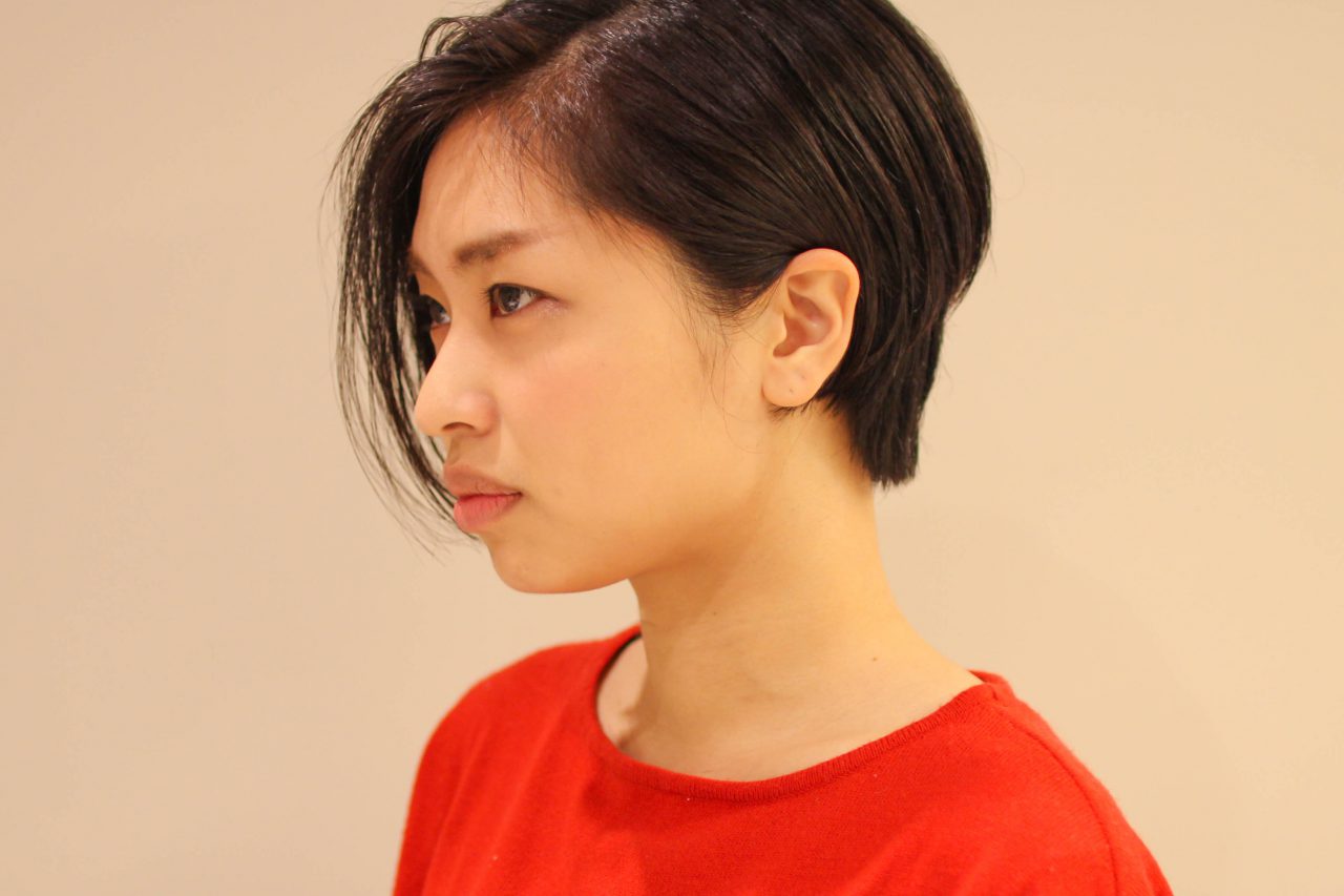 前下がりクールショート スタイル写真