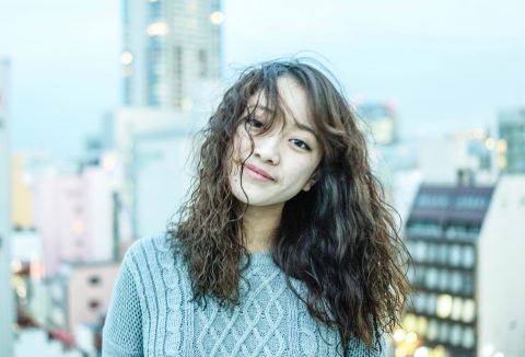 変身！　初パーマでちょっとスパイラル