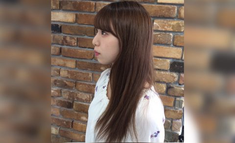 ダークブルージュで艶髪